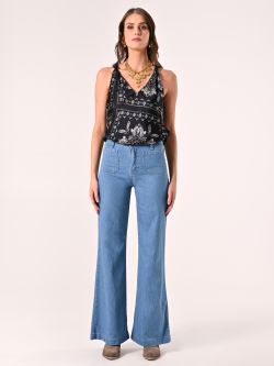 Jeans with Flap Pockets det_1