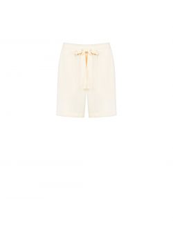 Shorts aus Viskose in hellem Beige det_4