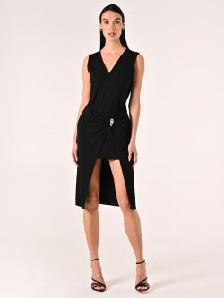 High-Low Dress with Jewel Detail in_i7