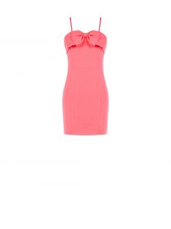 Bow Sheath Dress in Camelia Pink det_4