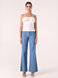 White Top with Maxi Bow det_1