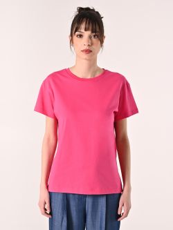 Bawełniany T-shirt fuksja det_2
