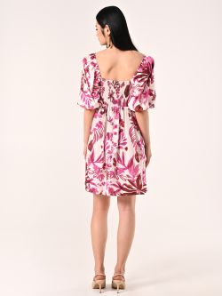 Vestido de estampado floral iris violeta det_3