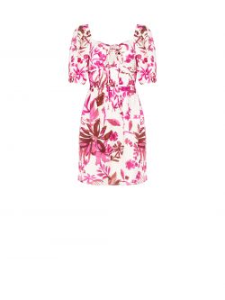 Vestido de estampado floral iris violeta det_4