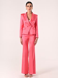 Camellia Pink Viscose Satin Jacket det_1