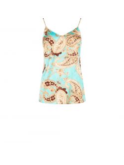 Top stampa Paisley Verde Acqua det_4
