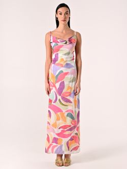 Vestido multicolor con enagua det_1