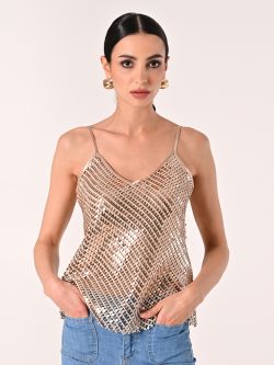Top doré crochet et paillettes in_i7