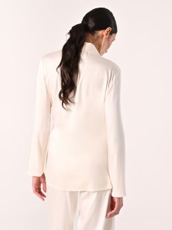 Weiße Jacke aus Viskosesatin det_3