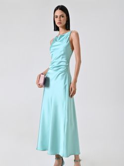  Vestido de Satén Aguamarina sp_e1
