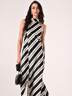 Robe à rayures noires et blanches in_i7