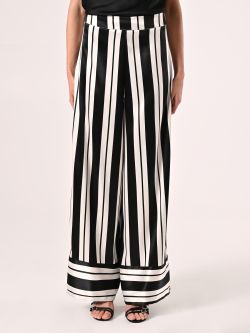 Gestreifte Hose in Black & White det_2
