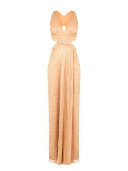 Vestido nude con lentejuelas y detalles de cut-out det_4