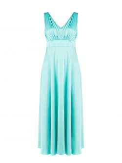 Abito Curvy Lungo Verde Acqua det_4