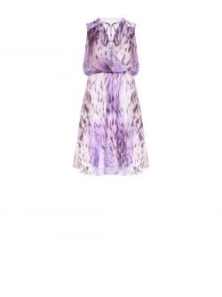 Kleid mit Tellerrock und Animal-Print det_4