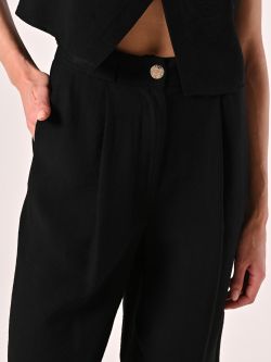 Pantaloni Neri con Pinces in_i5