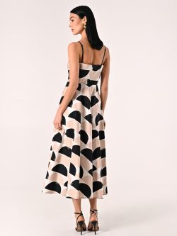 Midi-Kleid aus bedruckter Baumwolle det_3