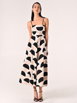 Midi-Kleid aus bedruckter Baumwolle in_i7