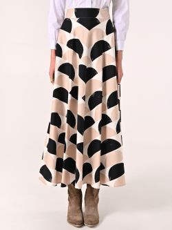 Jupe midi en coton imprimé det_2