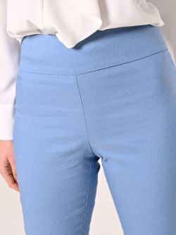 Pantaloni a Zampa Azzurri effetto Denim in_i5