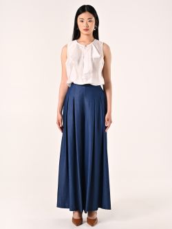 Pantaloni Ampi in Chambray det_1