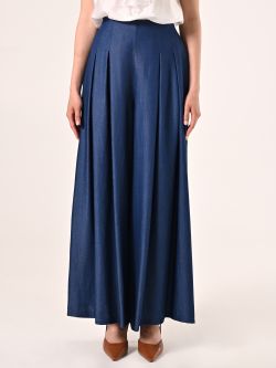 Pantaloni Ampi in Chambray det_2