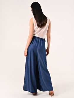 Pantaloni Ampi in Chambray det_3