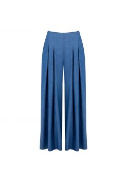 Pantaloni Ampi in Chambray det_4