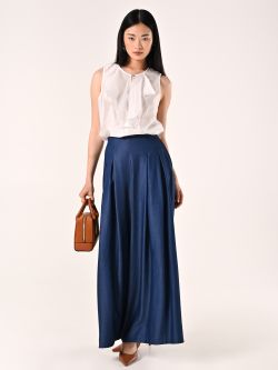 Pantaloni Ampi in Chambray sp_e1