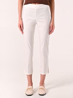 Pantalón pitillo de algodón blanco det_2