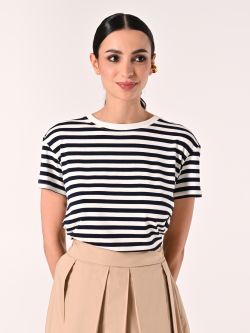 Camiseta de rayas marineras blancas y azules in_i7
