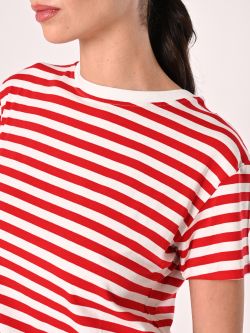 Camiseta de rayas marineras blancas y rojas in_i5