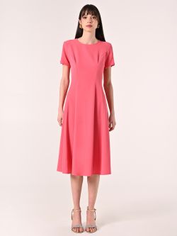 Vestido midi rosa camelia det_1
