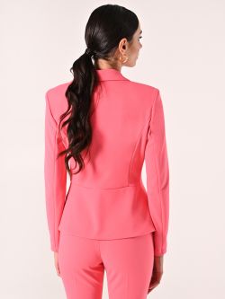 Chaqueta de neopreno crepé rosa camelia det_3