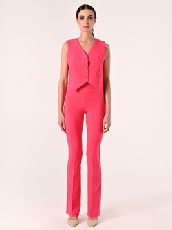 Fuchsia Technical Fabric Waistcoat det_1