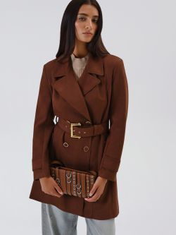 Trench Marrone effetto Camoscio sp_e1