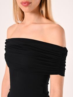 Schulterfreies Top in Schwarz in_i5