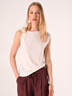 T-Shirt aus Leinen mit Ring in_i7