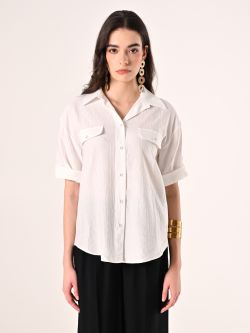 Camicia effetto Goffrato in Misto Viscosa det_2