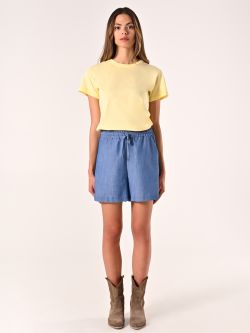 Chambray Shorts det_1