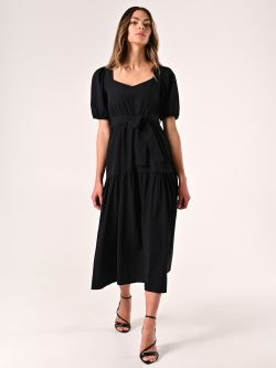 Abito Nero in Misto Cotone  in_i7