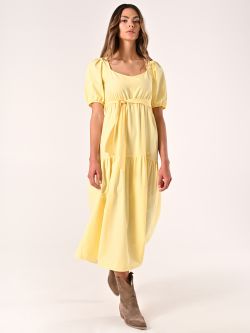 Abito Giallo in Misto Cotone  in_i7