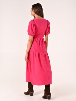 Abito Fuxia in Misto Cotone  det_3