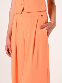Pantaloni Arancioni in Tessuto Fluido in_i5