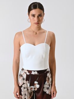 Top in Tessuto Tecnico Bianco det_2