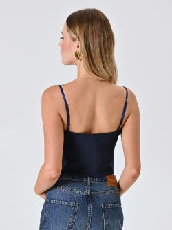 Top in Tessuto Tecnico Blu det_3