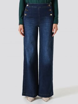 Jeans mit dunkler Waschung und weitem Bein det_2