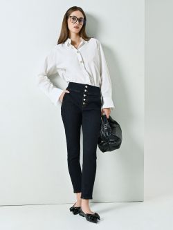 Slim-Fit-Jeans mit Stretchanteil in dunkler Waschung sp_e1