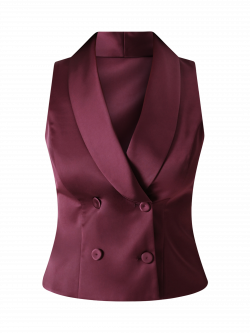 Gilet Bordeaux in Raso det_4