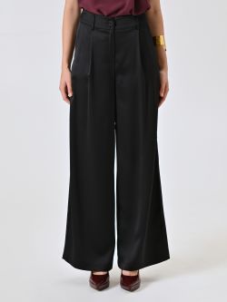 Pantalon noir en satin det_2
